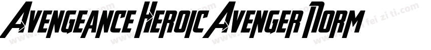 Avengeance Heroic Avenger Norma字体转换